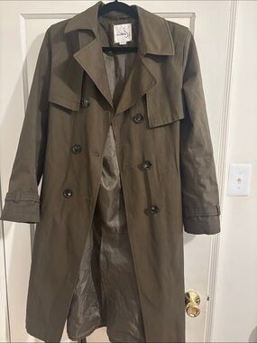Sam Edelman Olive Trench Coat - Double-Breasted Classic